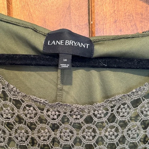 Lane Bryant Forest Green Lace Midi Dress - Picture 8 of 8